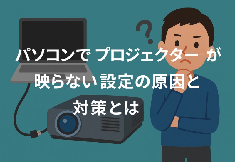 パソコンでプロジェクターが映らない設定の原因と対策とは