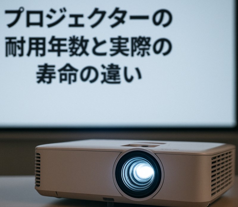 プロジェクターの耐用年数と実際の寿命の違い