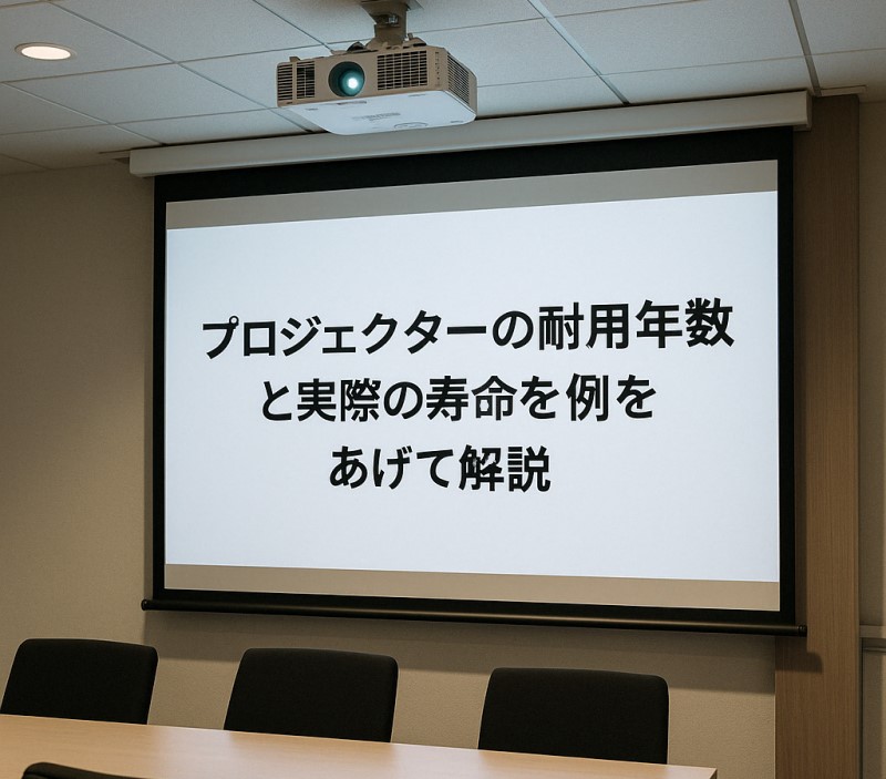 プロジェクターの耐用年数と実際の寿命を例をあげて解説