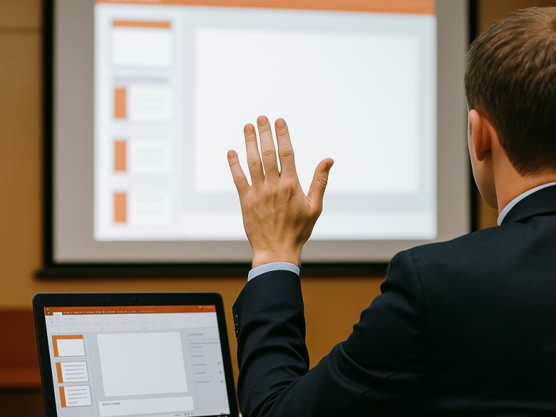 発表者ツールが映らないようにするには？