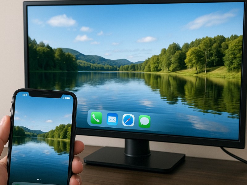 スマホ経由で映す方法は？
