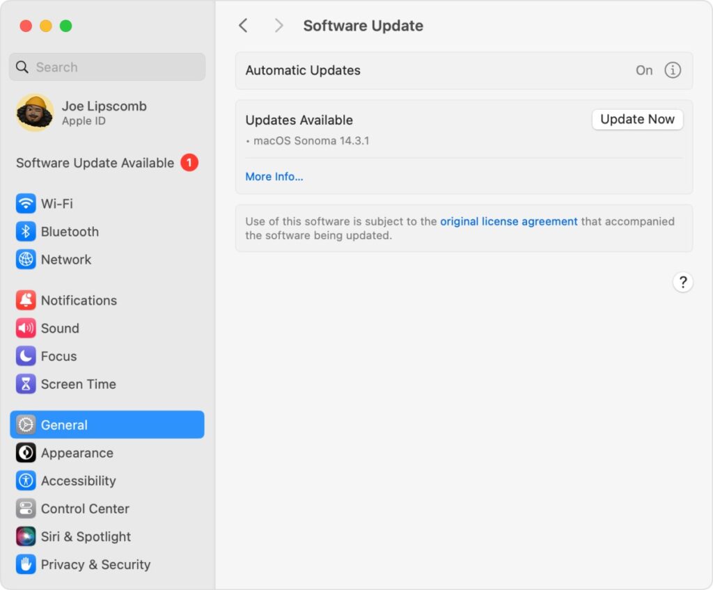 最新MacOSでの設定