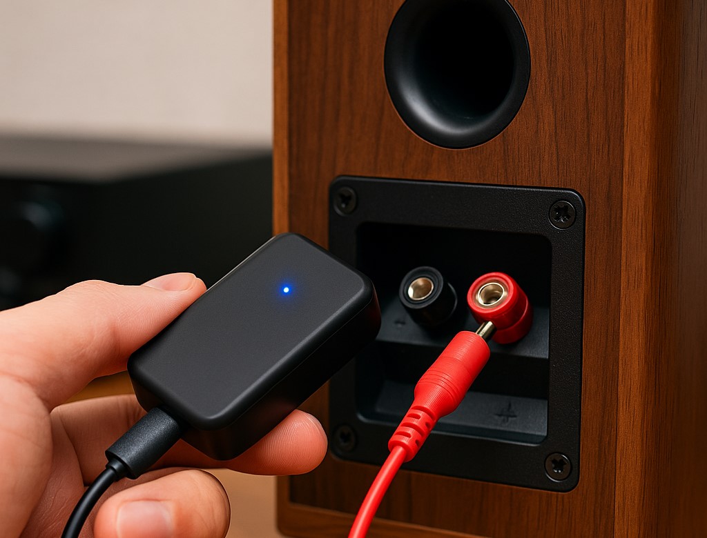 レシーバーとスピーカーを接続する手順