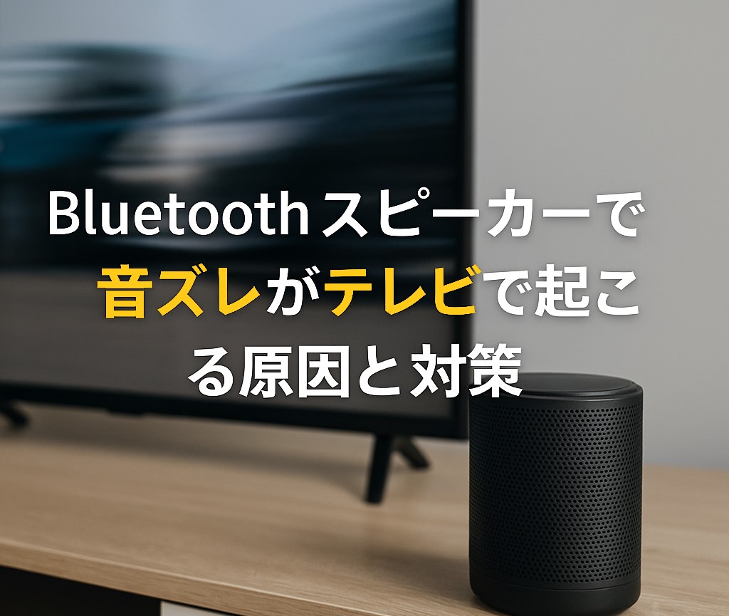 Bluetoothスピーカーで音ズレがテレビで起こる原因と対策