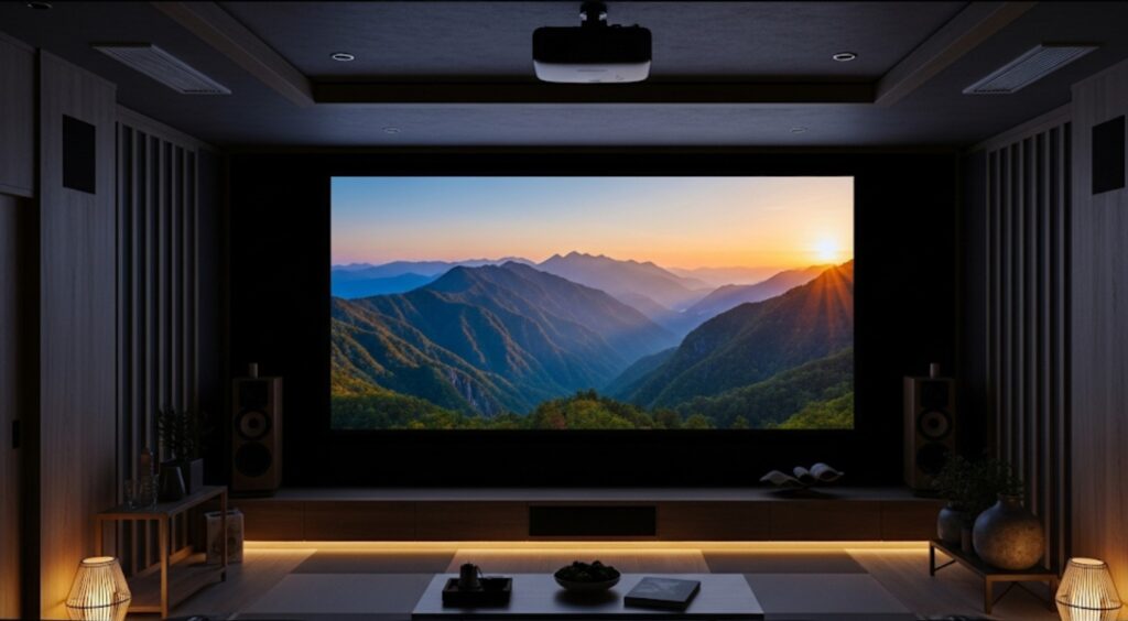 理想のホームシアタースクリーンサイズ