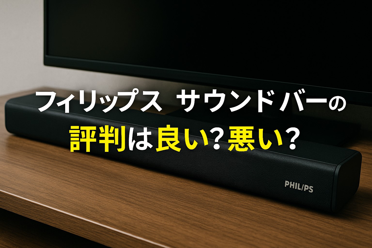 フィリップスサウンドバーの評判は？モデル別に徹底解説 