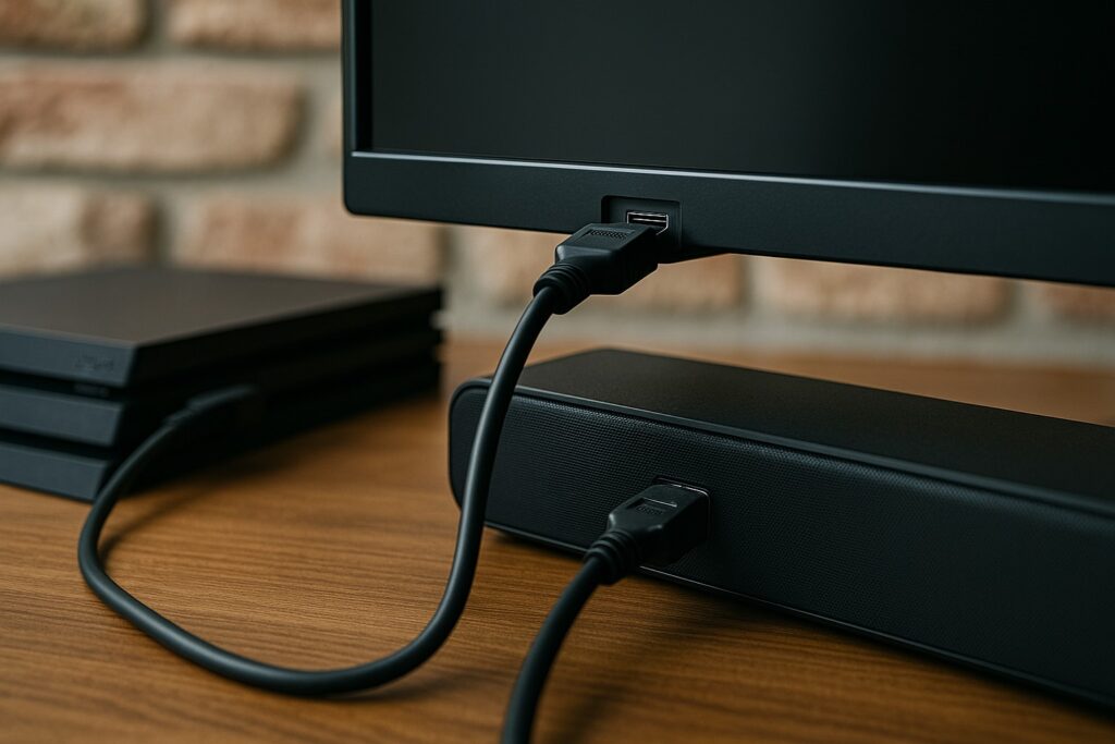 基本的なサウンドバーのHDMI接続方法