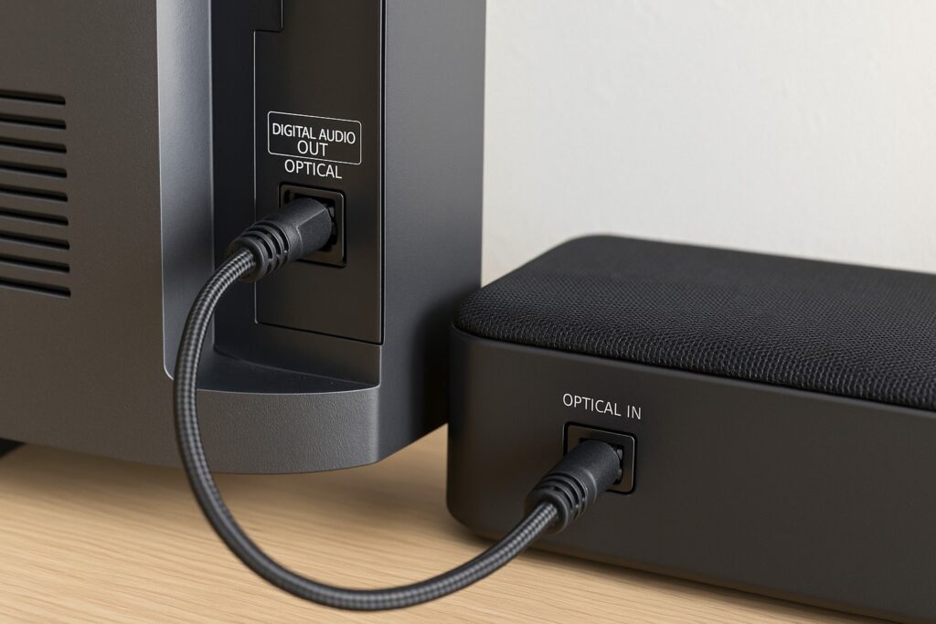 サウンドバーは光ケーブルのみで接続可能？