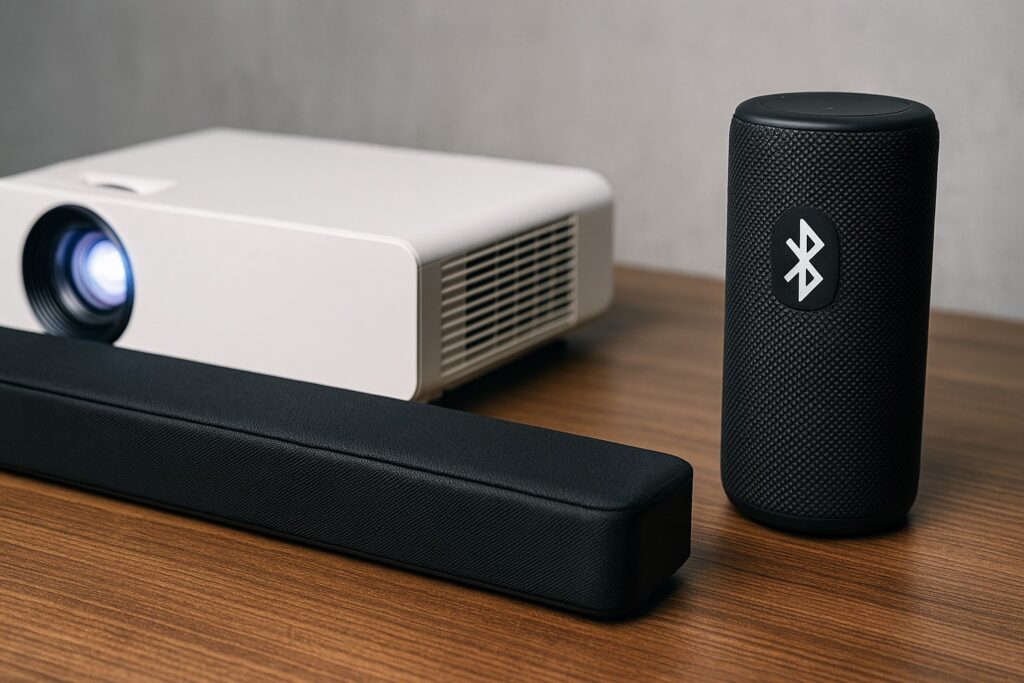 プロジェクターとスピーカーをBluetooth接続