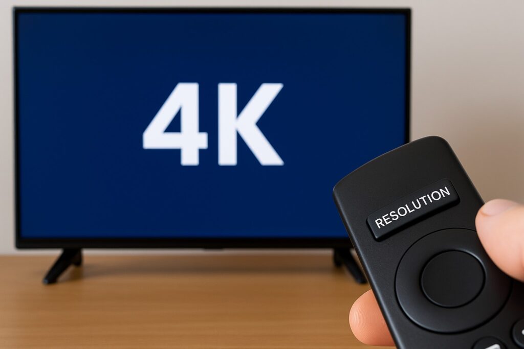 4Kや解像度の設定に注意