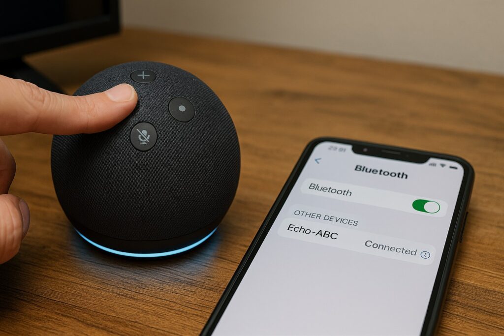 ペアリングモードはボタンでも音声でも