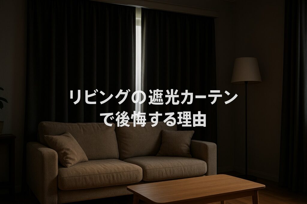 リビングの遮光カーテンで後悔する理由