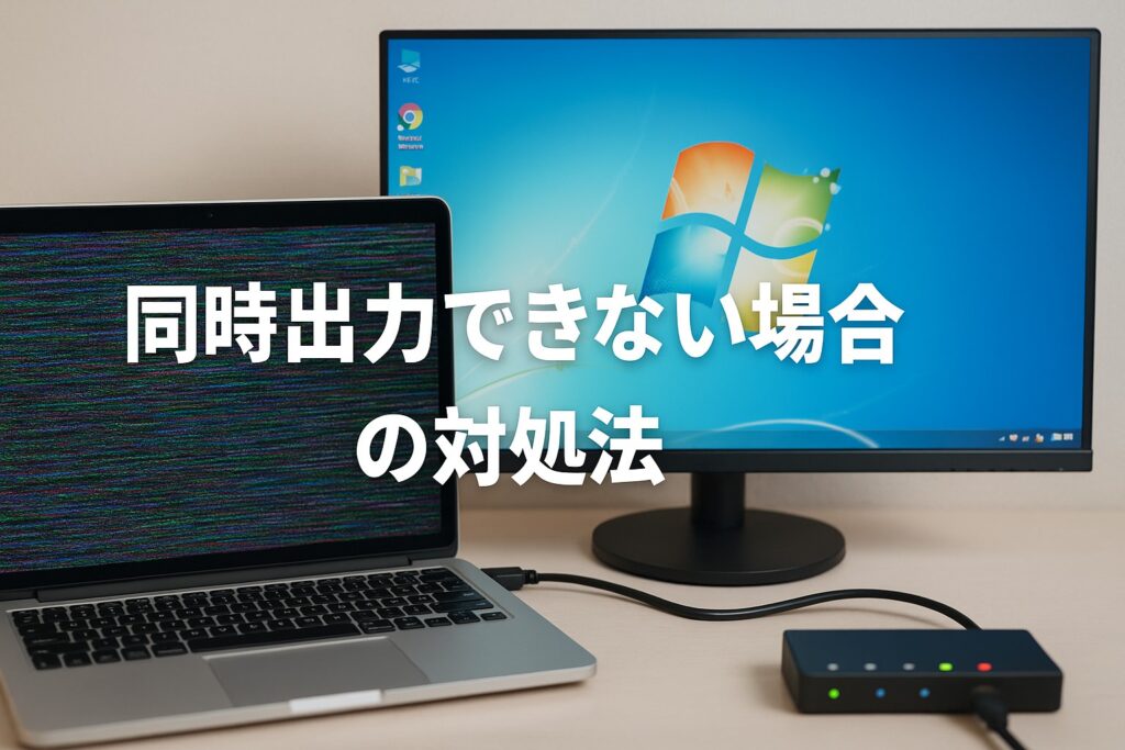 同時出力できない場合の対処法