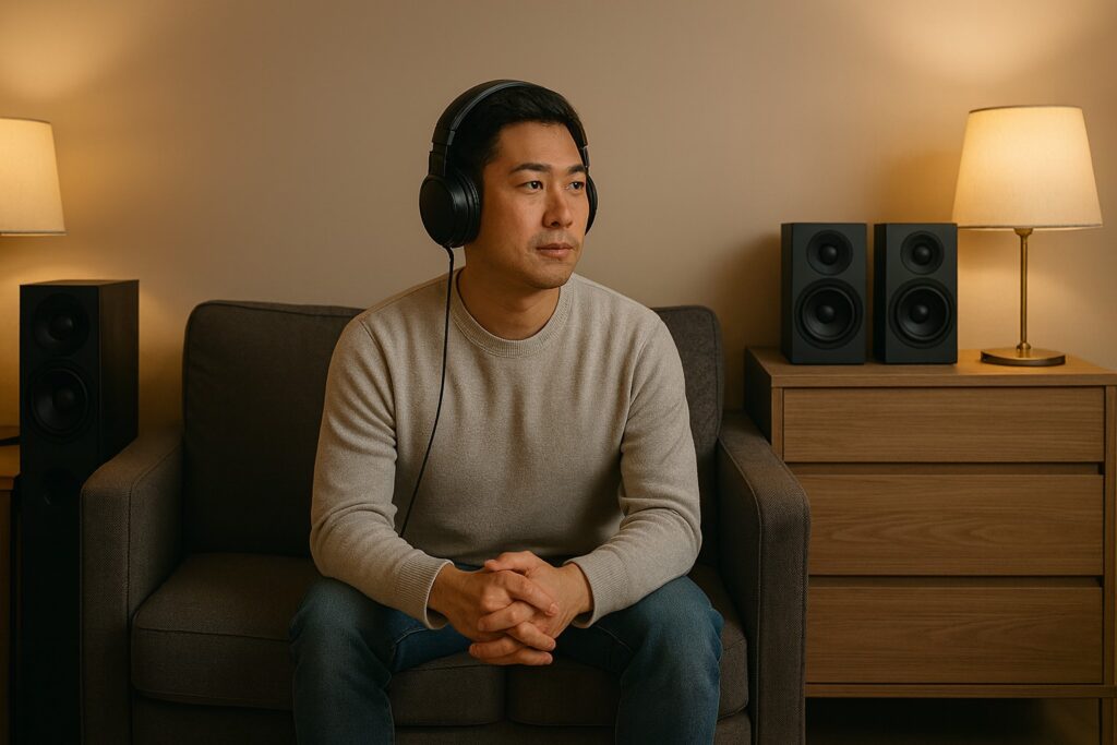 スピーカーとヘッドホンの音響比較