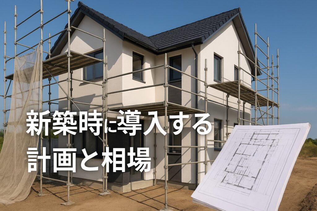 新築時に導入する計画と相場」