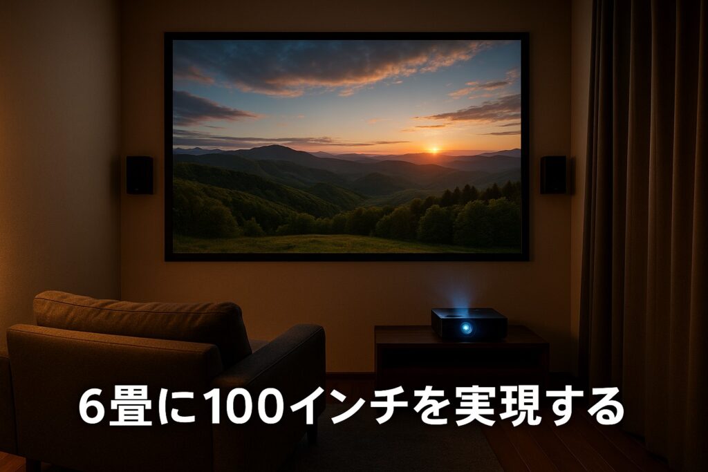 6畳に100インチを実現する
