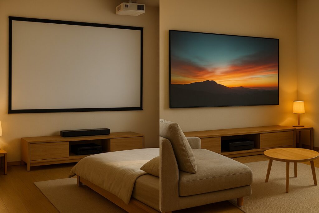 プロジェクターかテレビの65インチか