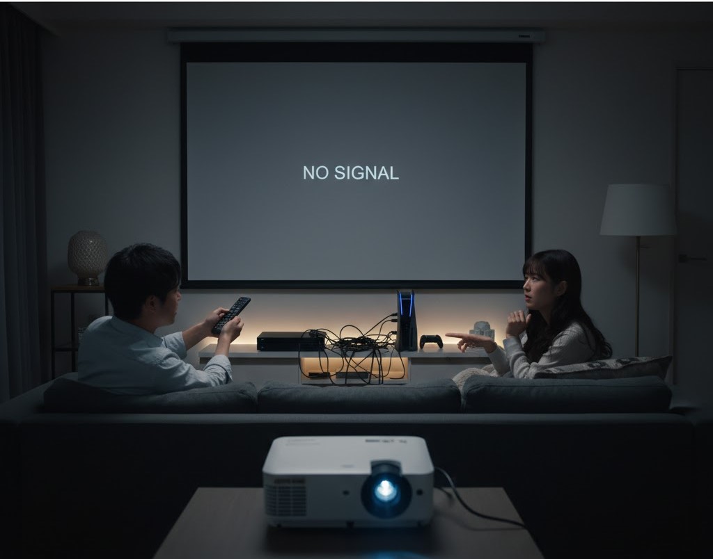 プロジェクターでBlu-rayが映らない原因