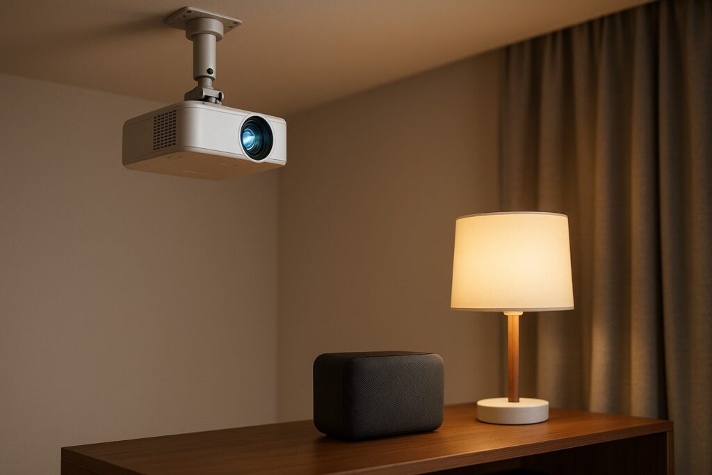 内蔵スピーカーとスマート照明