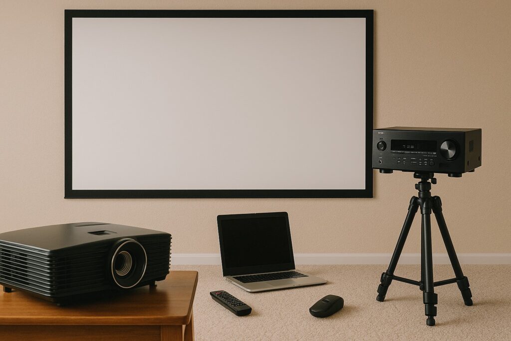 必要な機材とスクリーンの選び方