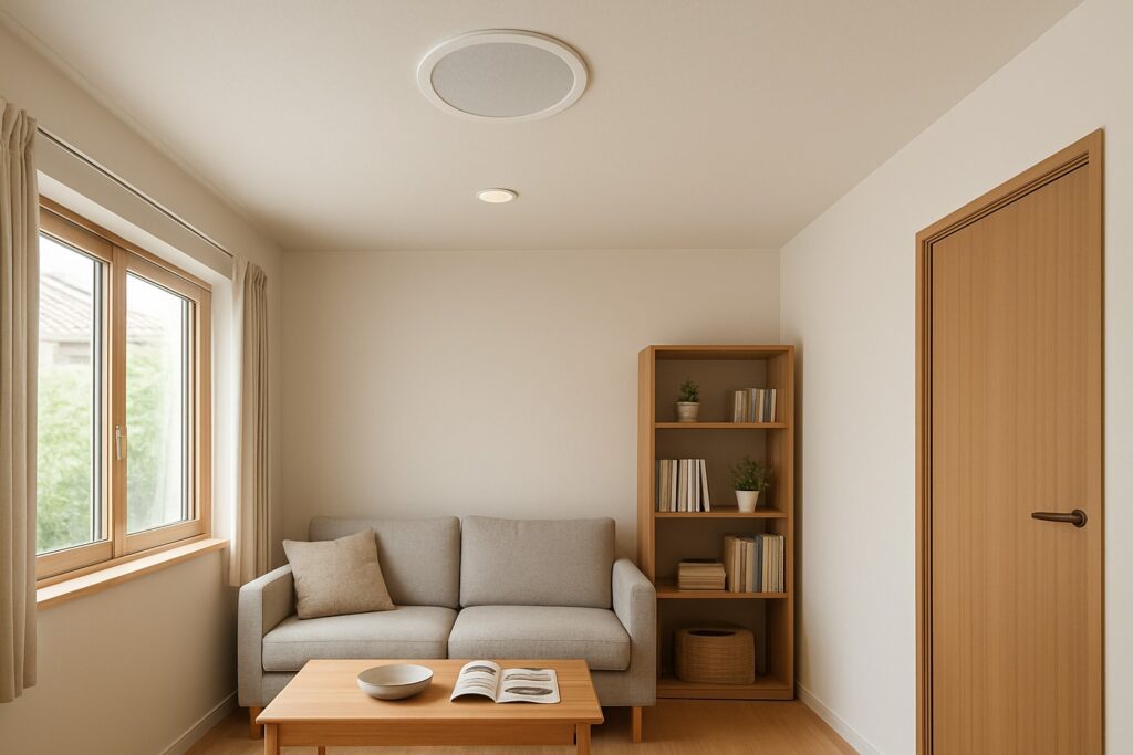 「天井埋め込みスピーカーですっきり暮らす