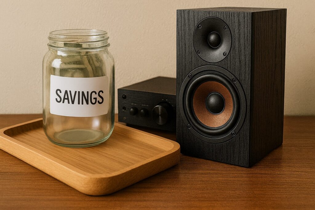 紹介割引で浮いた予算を音響機材に回す