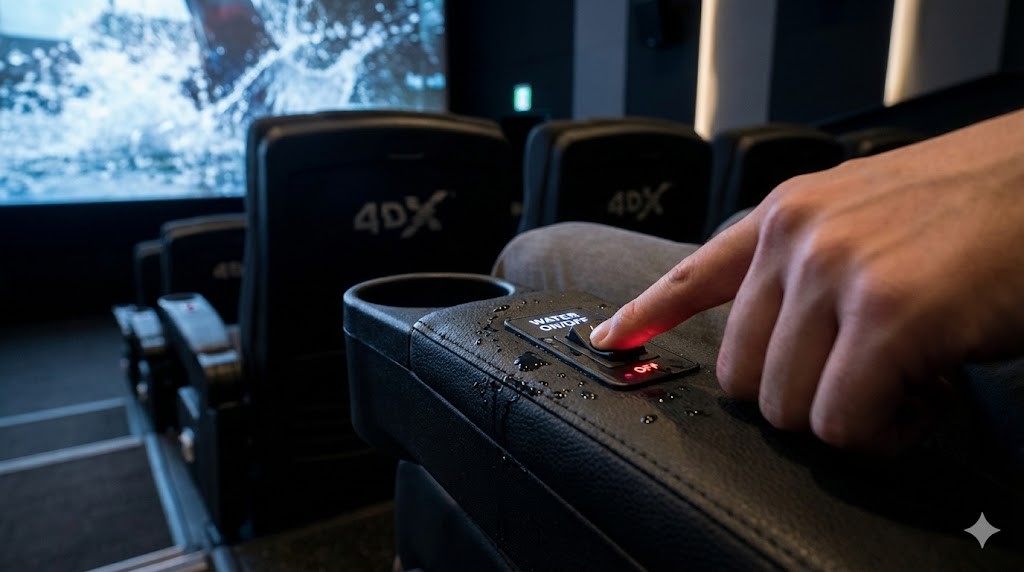 4DXで水に濡れるのを防ぐ方法