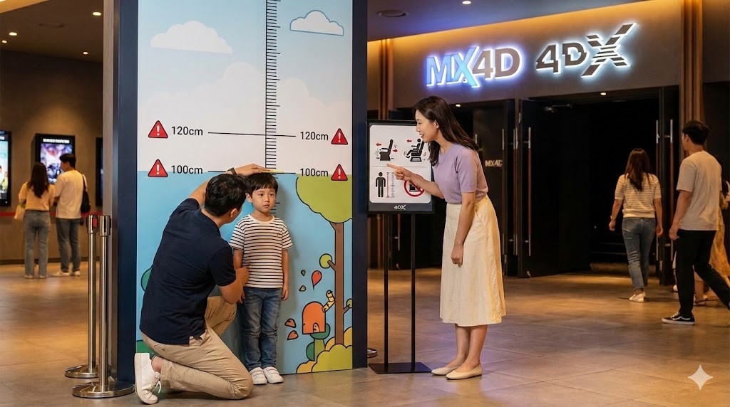 MX4Dの身長制限や子供の利用に関する注意点