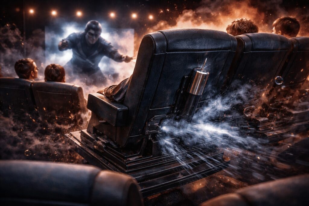 MX4Dは繊細な振動とシートの衝撃が魅力