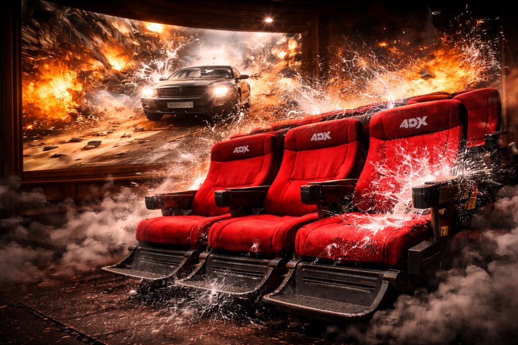 アクション映画に最適な4DXの迫力ある体感