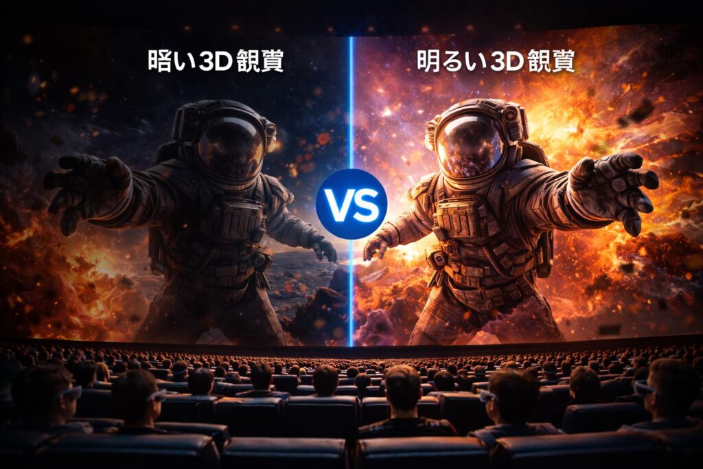 3D上映の明るさや映像のクオリティを比較