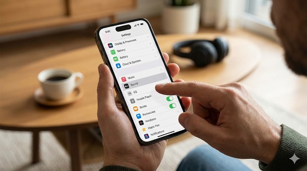 iPhoneのイコライザー設定はどこにある？