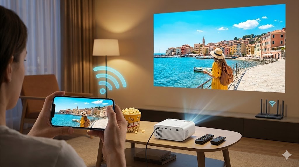 スマホとWiFiで繋ぐミラーリング設定