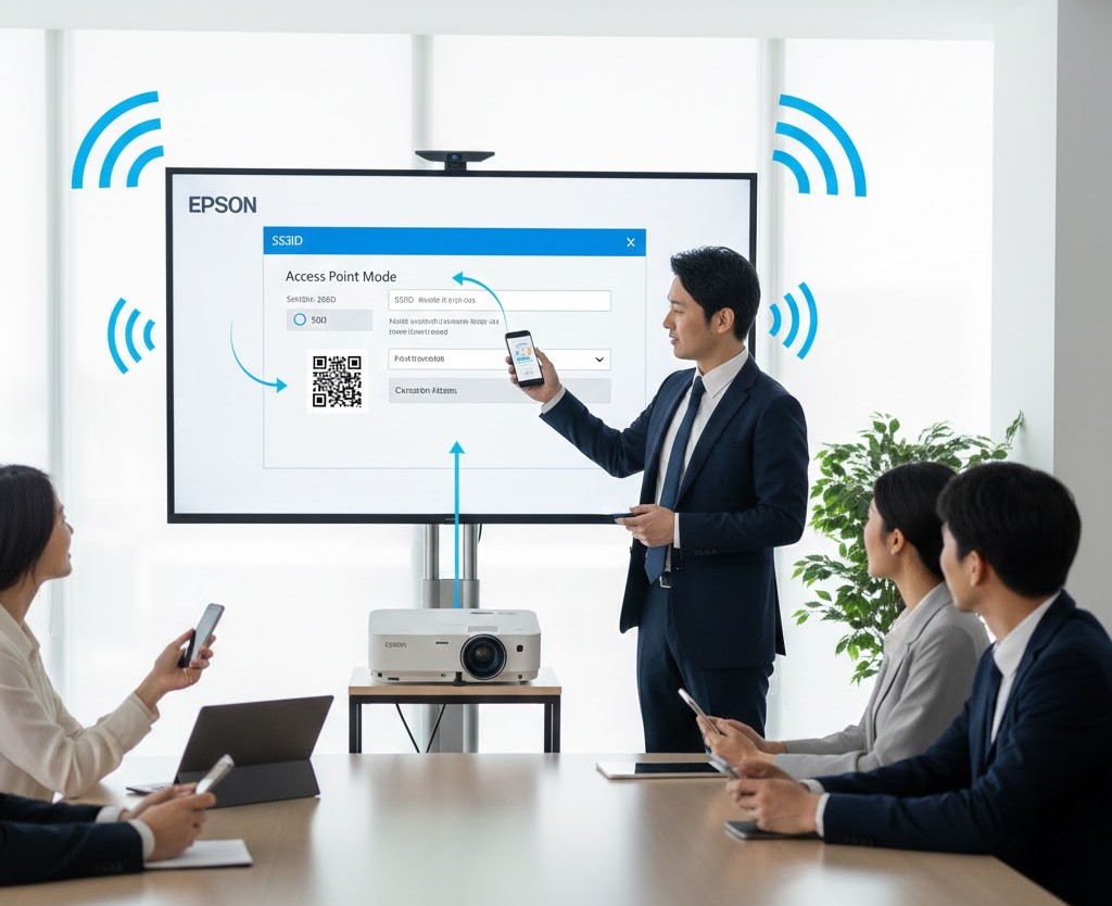 屋外や会議室で便利なアクセスポイントモード