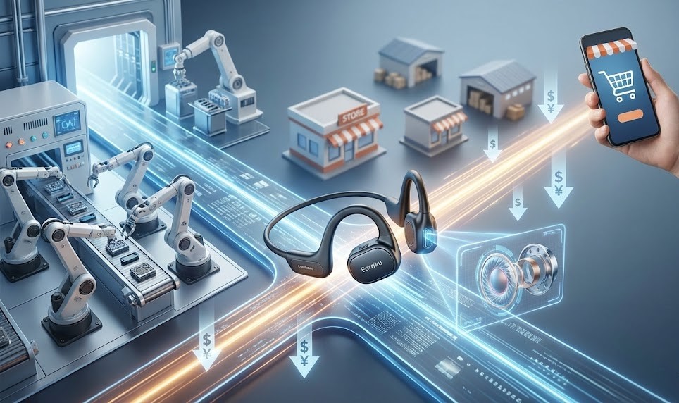 耳を塞がないイヤホンが安い秘密とコスト削減