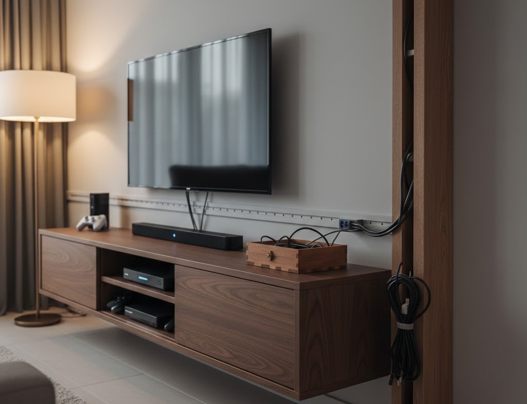 配線を隠してインテリアを美しく保つ工夫