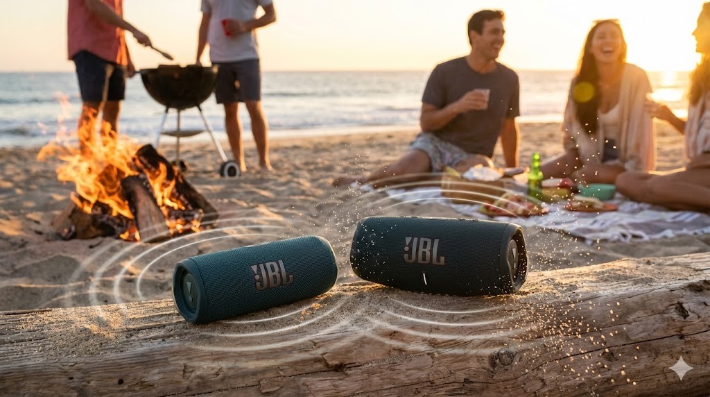 Flip 6やCharge 5の屋外向けスピーカー調整