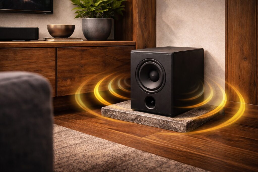 低音を豊かにするサブウーファーの置き場所