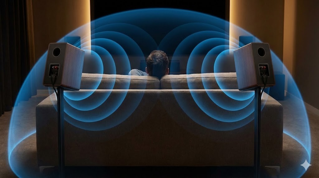 没入感を深めるリアスピーカーの角度と高さ