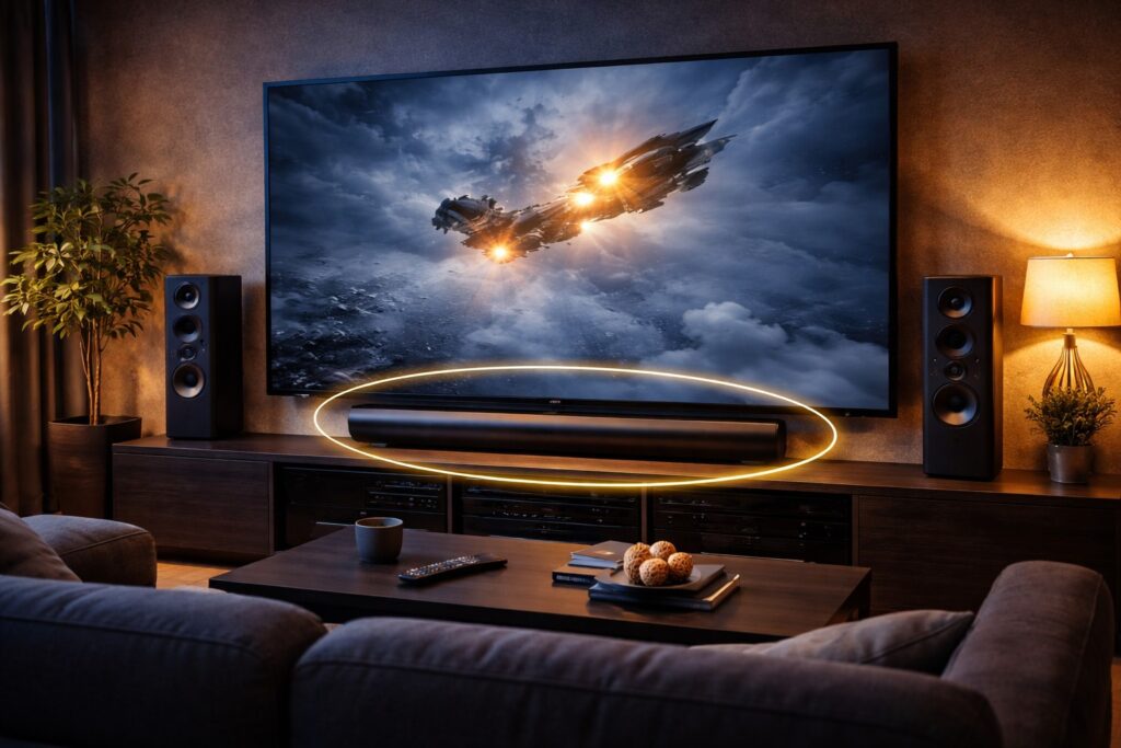 サウンドバーの置き場所