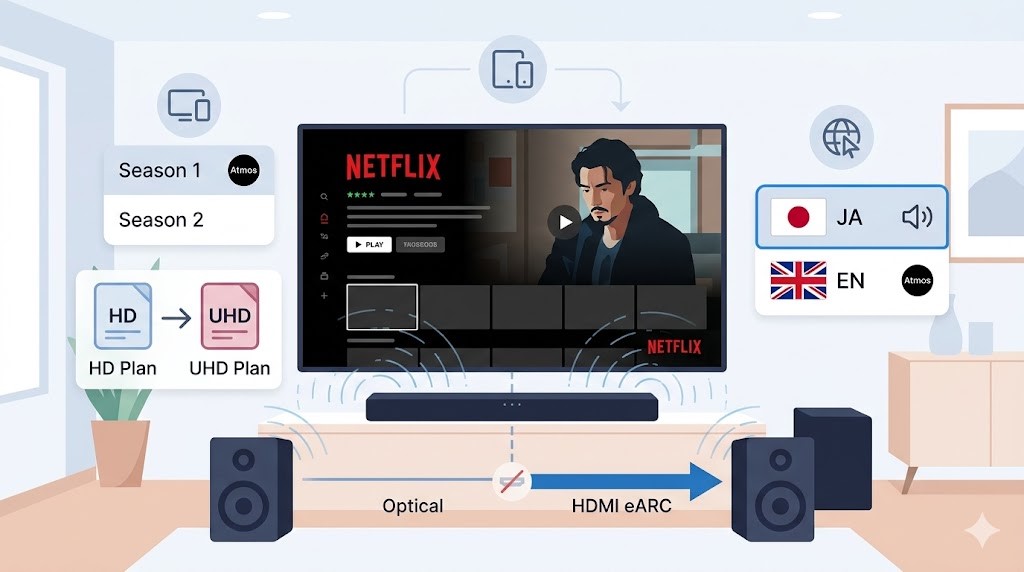 Netflixで音が小さい原因