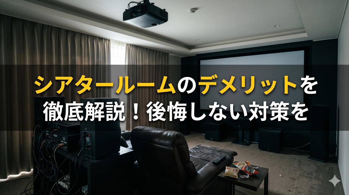 シアタールームのデメリットを徹底解説！